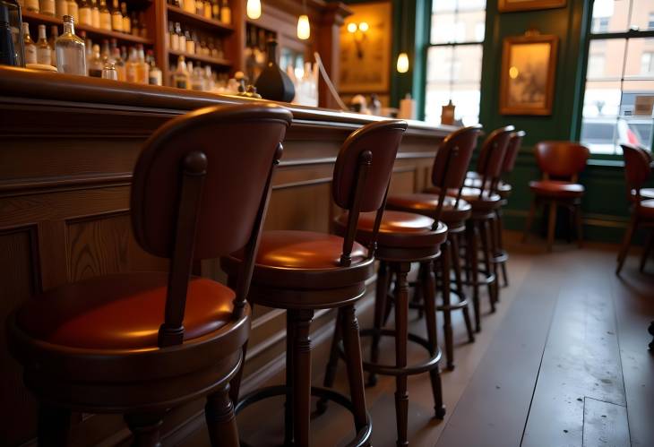 Pub Elegance Antique Bar Stools in London, England